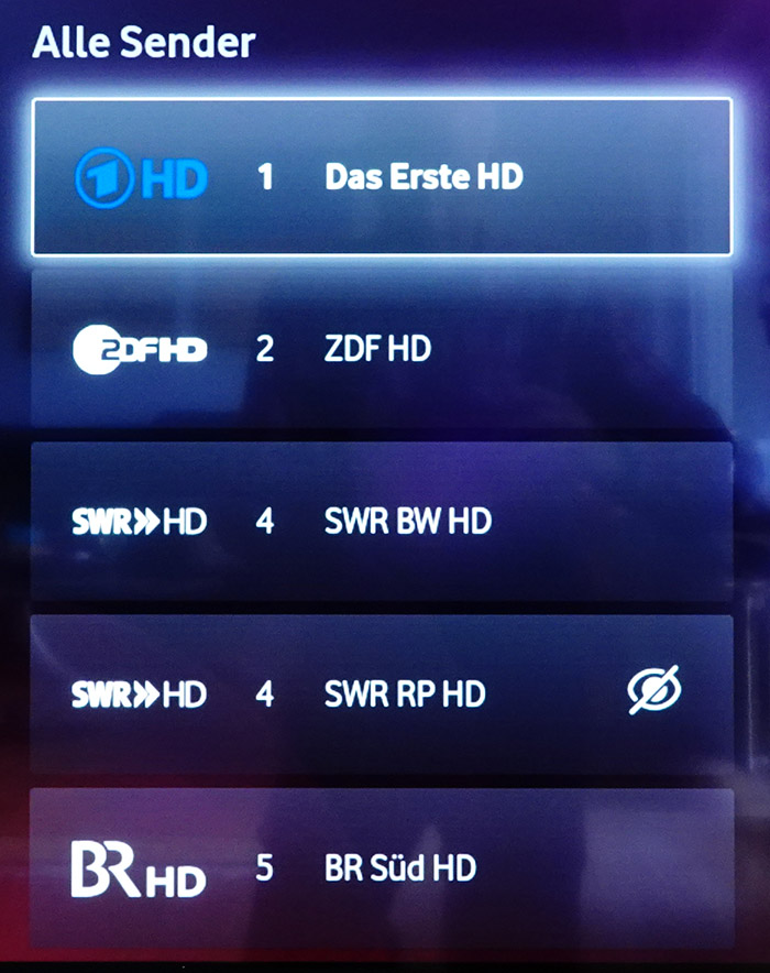 GigaTV Cable Box 2 Sender sortieren Vodafone Community